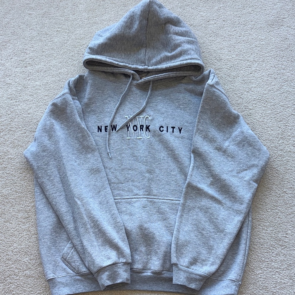 Gray New York City Hoodie